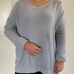 Blue Oversized Sweater